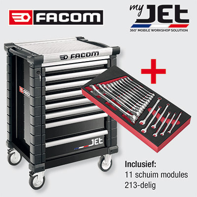 FACOM JET Special Edition met 8 laden / 213-delig