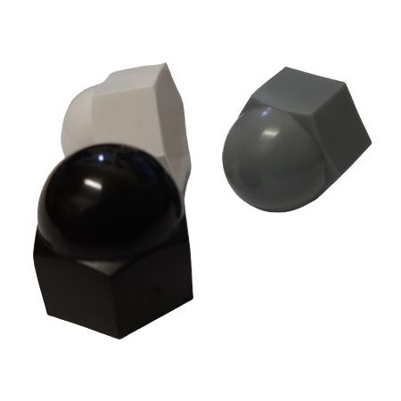 Beschermkap voor zeskantbouten en -moeren Zwart Kunststof Polyethyleen M10 - 56661.100001
