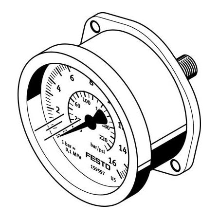 Festo FMA-40-10-1/4-EN flensmanometer - 159596