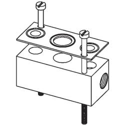 Drukscheidingskit - voor bevestiging van ventielen serie 125 op basisplaat (verschillende werkdrukken)