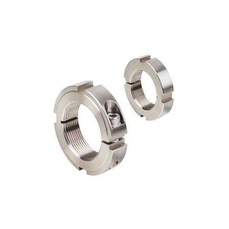 Madler - locknut KMMR splitted with clamp screw size 4 M20x1 Material stainless steel - 65299410K