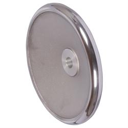 Solid-Disk Handwheels DIN 3670 with Recessed Grips, Aluminium