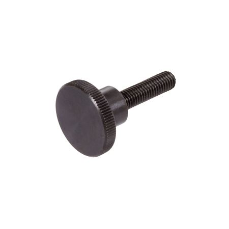 Madler - Knurled thumb screw DIN 464 M4 x 12mm long steel strength 5.8 black oxide finished - 65420700