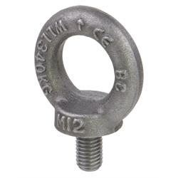 Lifting Eye Bolts DIN 580 (Ring Bolts), Steel, forged
