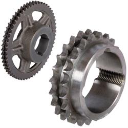 Double-Sprockets ZRT for Taper Bushes, Pitch 1/2 x 5/16