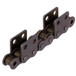Roller Chains with Straight Attachments M2 = Wide Version, 4 x p, Double-Sided
