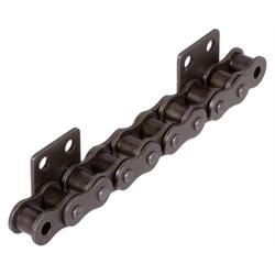 Roller Chains with Straight Attachments M2 = Wide Version, 6 x p, One-Sided