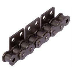 Roller Chains with Straight Attachments M2 = Wide Version, 2 x p, One-Sided