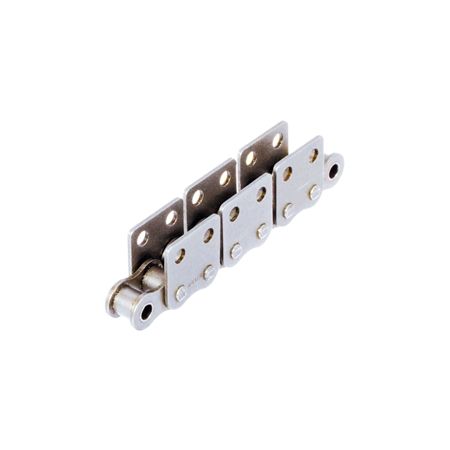 Madler - Roller chain with straight attachments 08 B-1-M2 2xp attachments wide version on both sides stainless steel 1.4301 - 10599052
