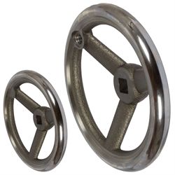 Spoked Handwheels DIN 950, Grey Cast Iron, with Square Hole