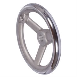Spoked Handwheels DIN 950, Aluminium with threaded lug