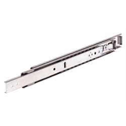 Telescopic Slides DS 0305, width 19.1mm, to 70 kg, over-extension, Stainless