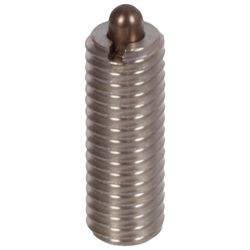 Spring Plungers with Bolt and Internal Hexagon, Stainless Steel