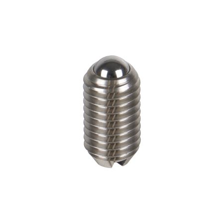 Madler - Spring plunger M5 with moving ball and slot strong spring tension stainless steel - 65499805B