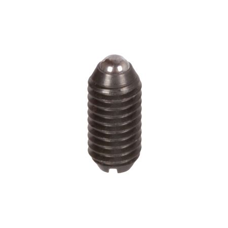 Madler - Spring plunger M8 with moving ball and slot spring tension normal steel black oxide finished - 65460800B