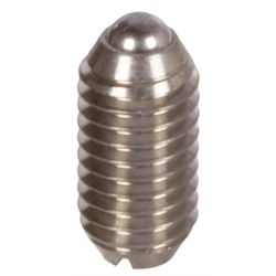 Spring Plunger with Ball and Slot, Stainless Steel
