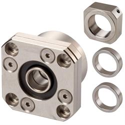 Flange Bearing Units FK, for Fixed Side, nickel-plated