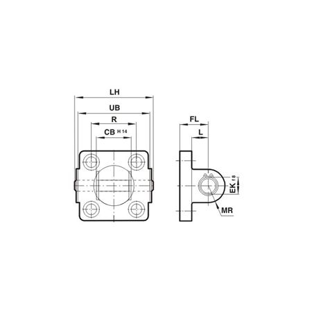 Madler - Rear clevis for cylinder diameter 40mm - 81000740