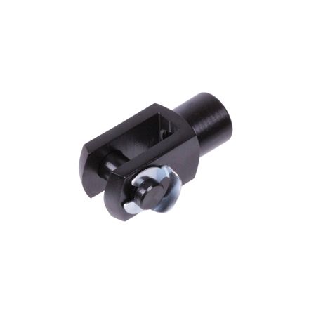 Madler - Clevis joint similar DIN 71752 size 10 x 20 type KL right handed aluminum black anodized - 63766009