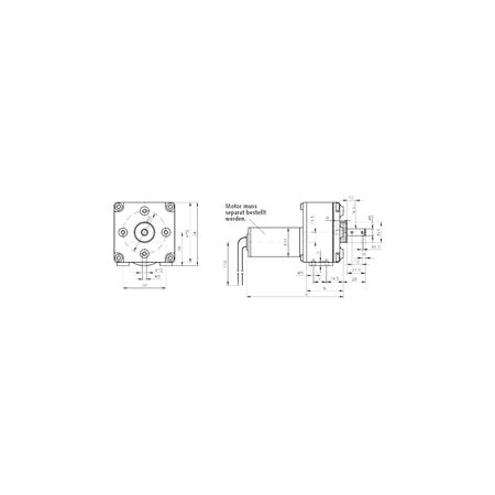 Madler - DC motor 12V matching with gearbox GE/I - 43040300