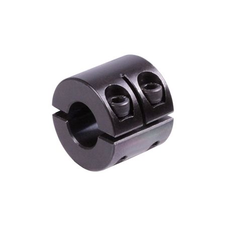 Madler - Clamp collar double-split double wide steel C45 black oxide finished bore 12mm with bolts DIN 912 12.9 - 62441200