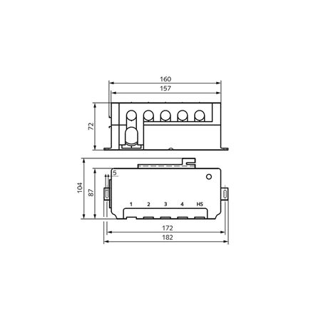Madler - Control Box GR/I input 230V AC output 24V DC for 1 actuator with IEC power cord length 3 m - 47519011
