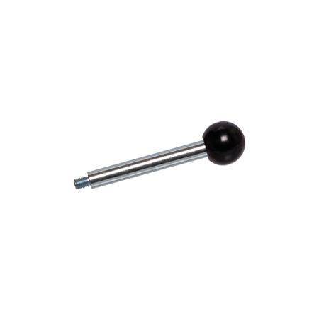 Madler - Gear lever handle 209 with ball knob M6 l1 80mm steel zinc plated - 66606600