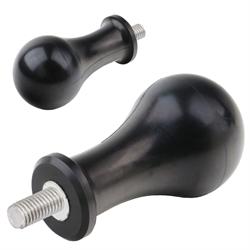 Universal Handles GT-A from Silicone or Rubber NBR, with Threaded Stud