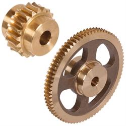 Worm Gears Made of Bronze, Double-Thread, Right Hand, Module 0.75