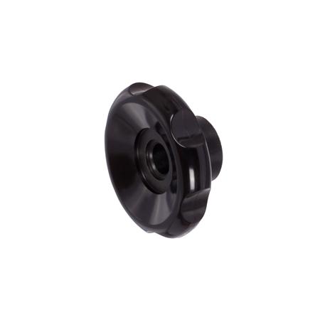 Madler - Handwheel 527.1 made of plastic with steel hub with peripheral grooves diameter 70mm bore 14 H7 - 67507001