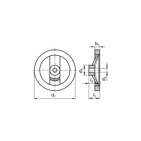 Madler - Spoked handwheel 320 version B/A without handle diameter 140mm - 67070400