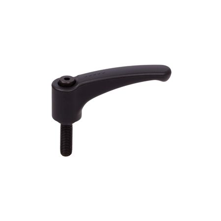 Madler - Adjustable clamping lever 355 version G with external thread M6 x 20mm lever length L1 = 63mm polyamide black-grey - 66555732