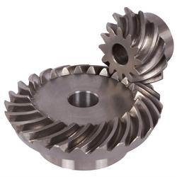 Bevel Gears, Steel, Spiral Tooth System, ratio 2:1 - 2,5:1