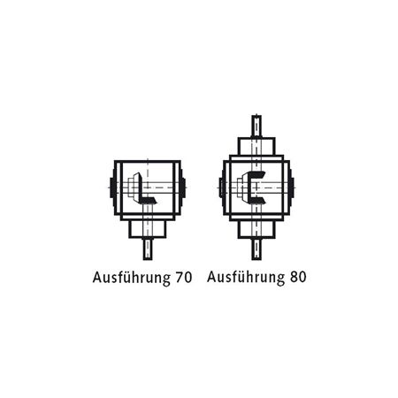 Madler - Bevel gearbox KU/I model H size 1 version 80 i=3:1 - 41206503
