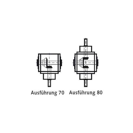 Madler - Bevel gearbox KU/I model H size 30 version 80 i=1.5:1 - 41207401