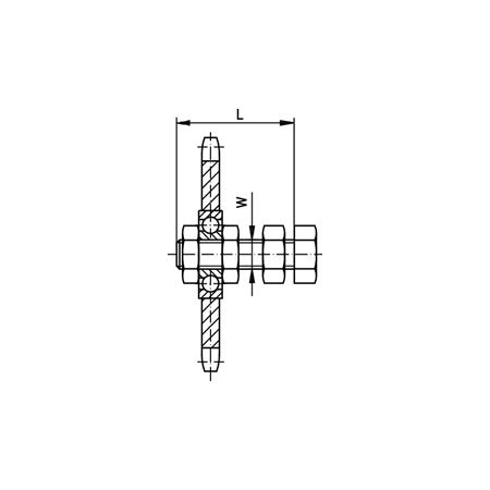 Madler - Sprocket set for chain tensioners 10 B-1 5/8
