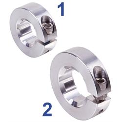 Clamp Collars for Spline Shafts - DIN ISO 14, Aluminium