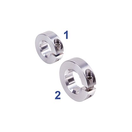 Madler - clamp collar single split material Aluminium with profile DIN 14 KN 13 x 16 - 64862400