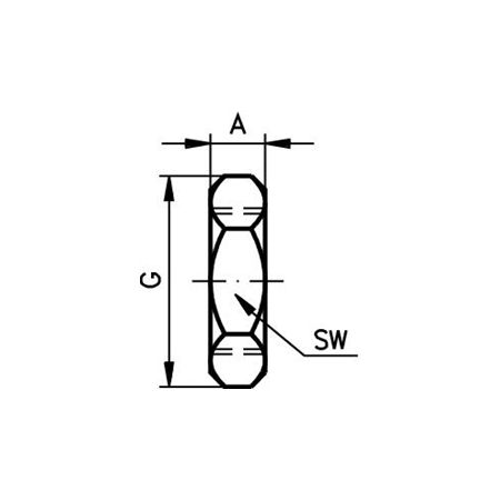 Madler - Lock nut for miniature shock absorber thread M25x1,5 - 69060004