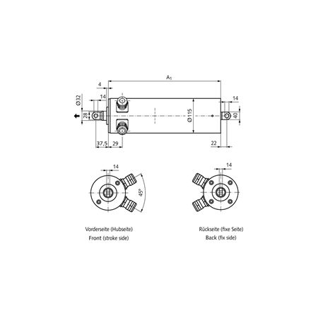 Madler - Actuator MM 115 speed 5.0 mm/sec stroke 175 mm 3x 400V AC 50Hz - 47541503
