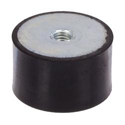 Rubber-Metal Buffers MGE, Internal Thread, Zinc-plated