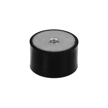 Madler - Rubber-metal buffer MGI with internal thread on both sides diameter 30mm height 30mm thread M8 x 8mm stainless steel 1.4301 - 68943030