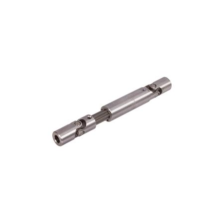 Madler - Slip shaft with joints PWNR stainless steel 1.4301 with needle bearings made of bearing steel bore 25H7 with keyway DIN 6885-1 on both sides min. length 350mm max. length 435mm - 63199950N
