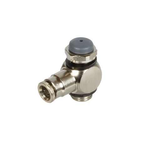Madler - Swivel elbow adaptor with none-return valve to be used on the exhaust side, with sealing ring tube outer diameter 8mm, thread G1/4A - 86360828