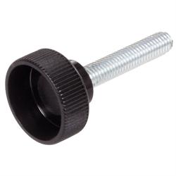 Knurled Thumb Screw 421, Plastic with Threaded Bolt of Steel