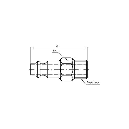 Madler - Hosetail with external thread for quick coupling G 1/4 - 87033214