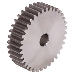Spur Gears, Steel, Module 1.5, Tooth Width 17 mm, Without Hub