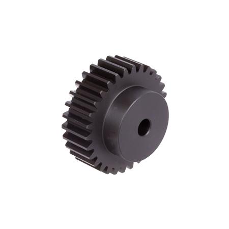 Madler - spur gear POM black with hub module 3 14 teeth tooth width 30mm outer diameter 48mm - 29811014