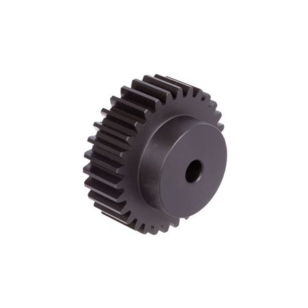 Madler - spur gear POM black with hub module 1 23 teeth tooth width 15mm outer diameter 25mm - 29311023