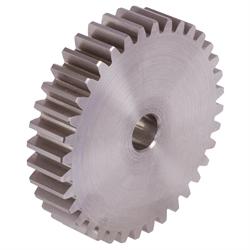 Spur Gears, Steel, Module 1.25, Tooth Width 10 mm, Without Hub